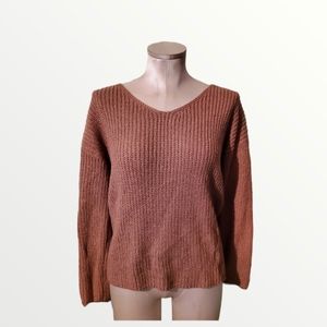 Ladies Open Twist Back Sweater - Size Small